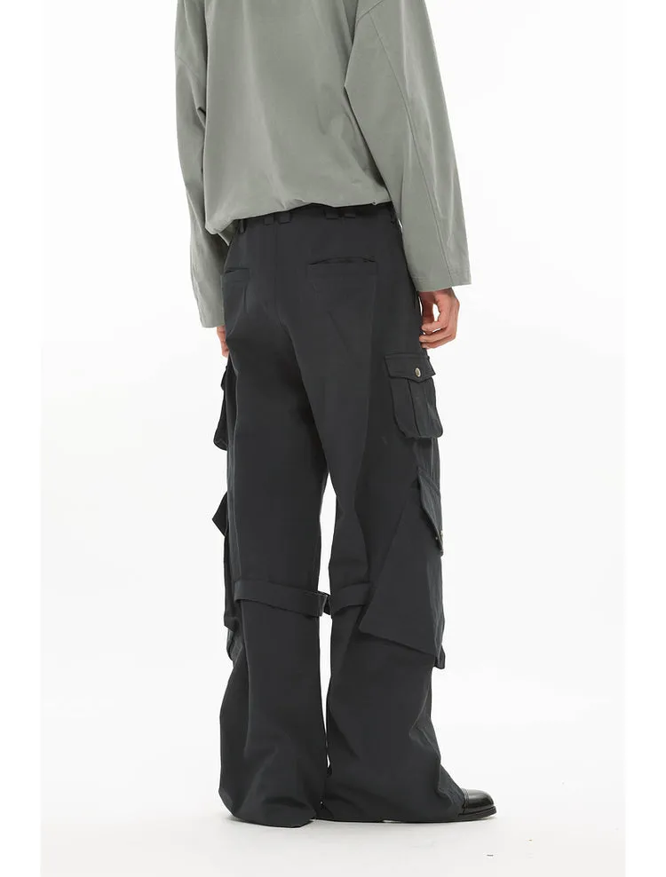 Adjustable strap cargo pants