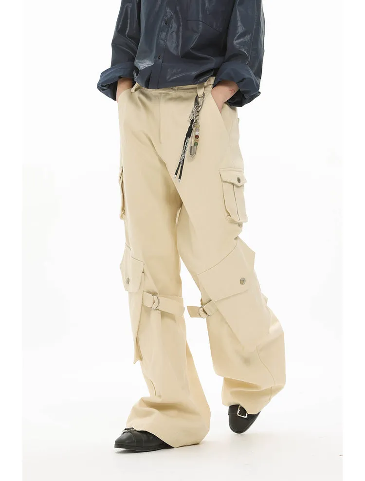 Adjustable strap cargo pants