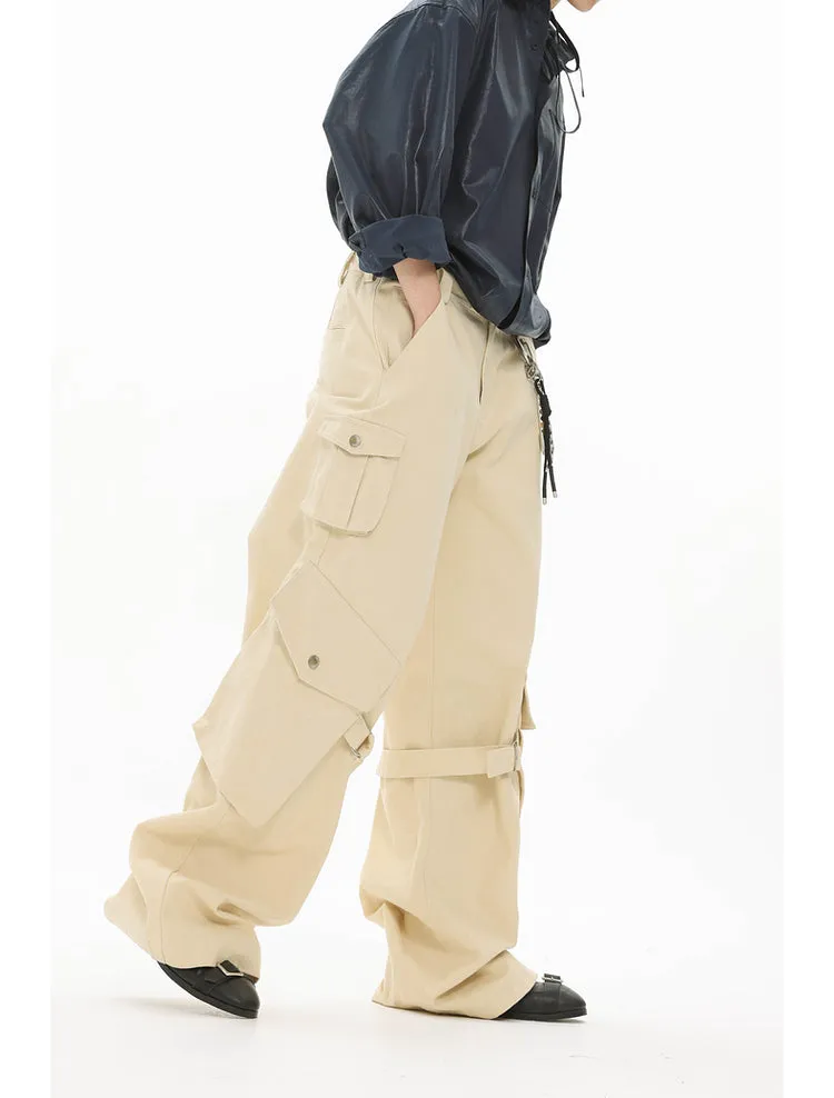 Adjustable strap cargo pants