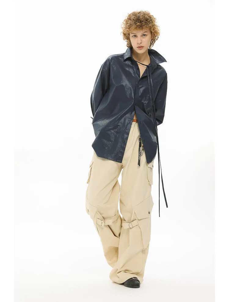 Adjustable strap cargo pants