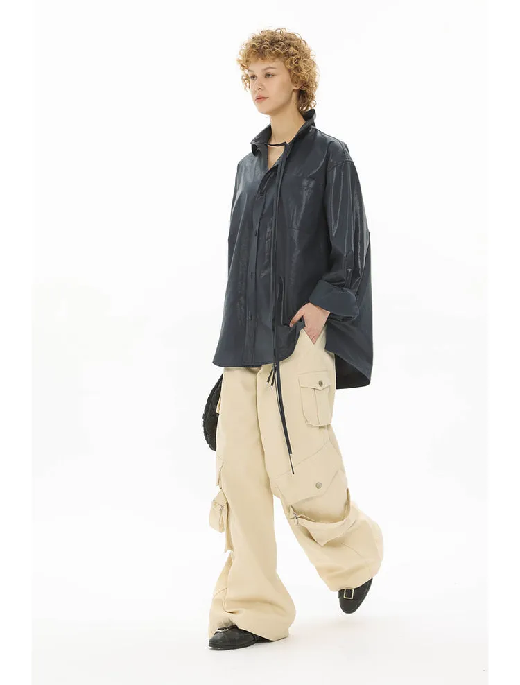 Adjustable strap cargo pants