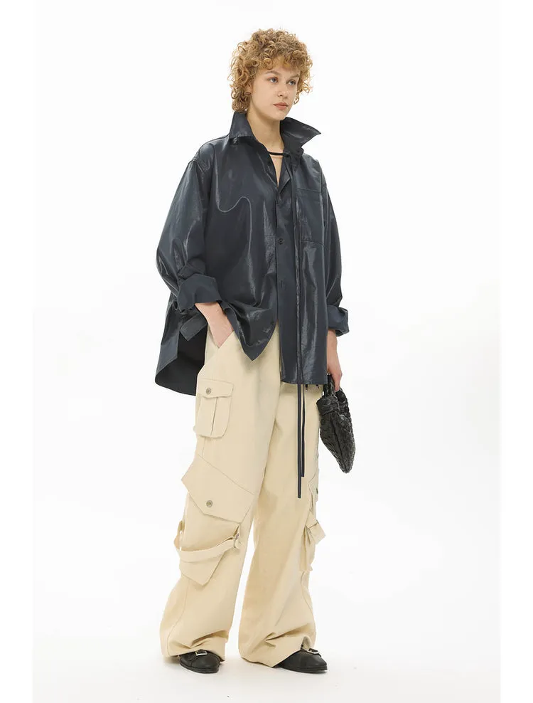 Adjustable strap cargo pants