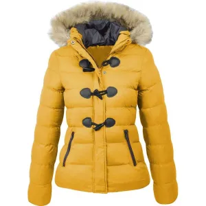 Annele Dekker Parka | Warme wasserdichte Pufferjacke mit Fellkragen für Damen