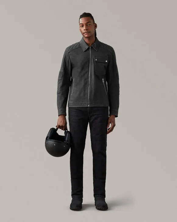 BELSTAFF OUTRIDER MOTORCYCLE OVERSHIRT - BLACK