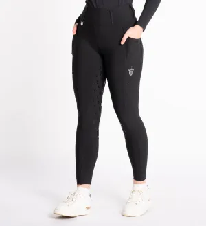 Black / Silver Everyday Active Riding Tights 2.0 Silicone