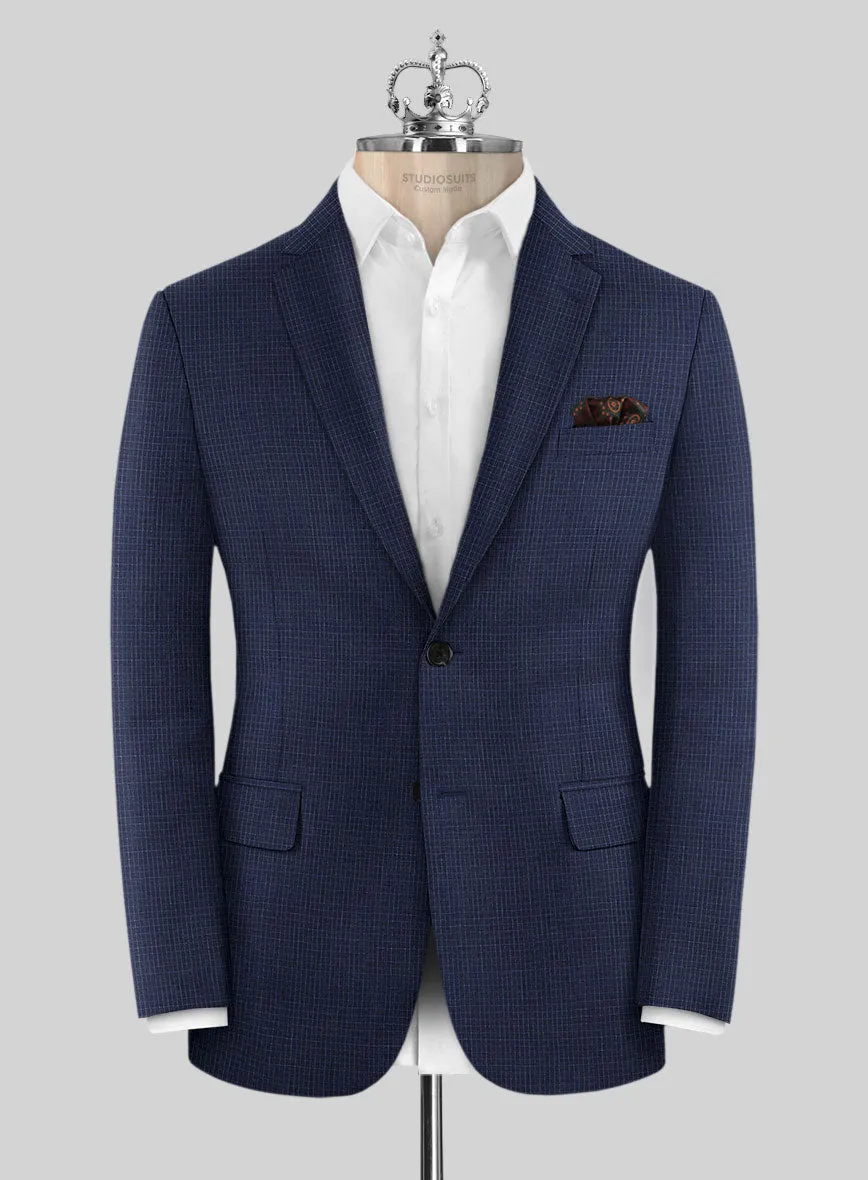 Bristol Blue Grid Suit