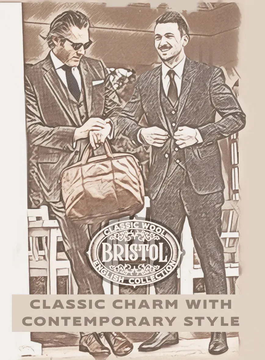 Bristol Classic Gray Checks Suit