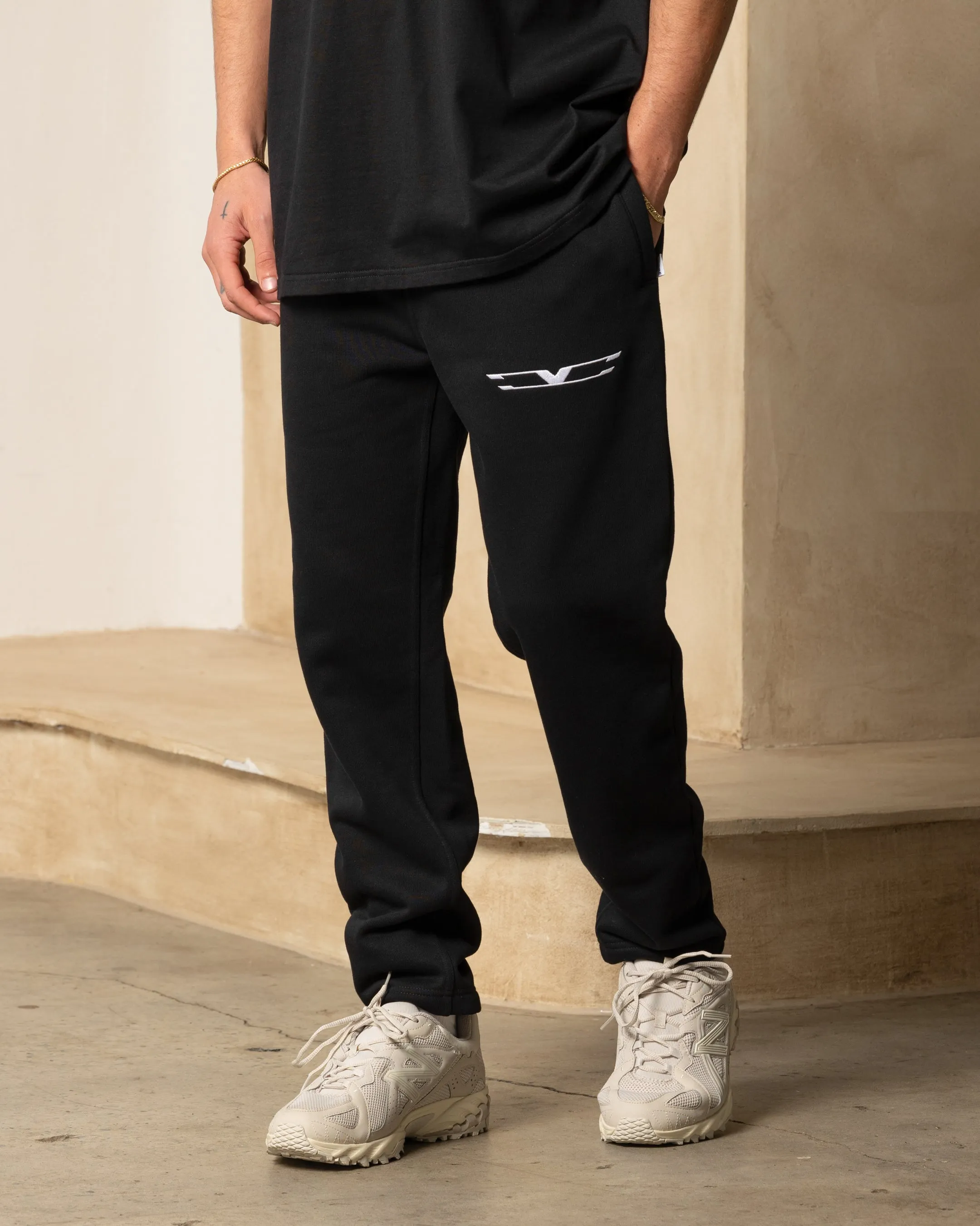 Carre Revolution Baggy Sweatpants Black