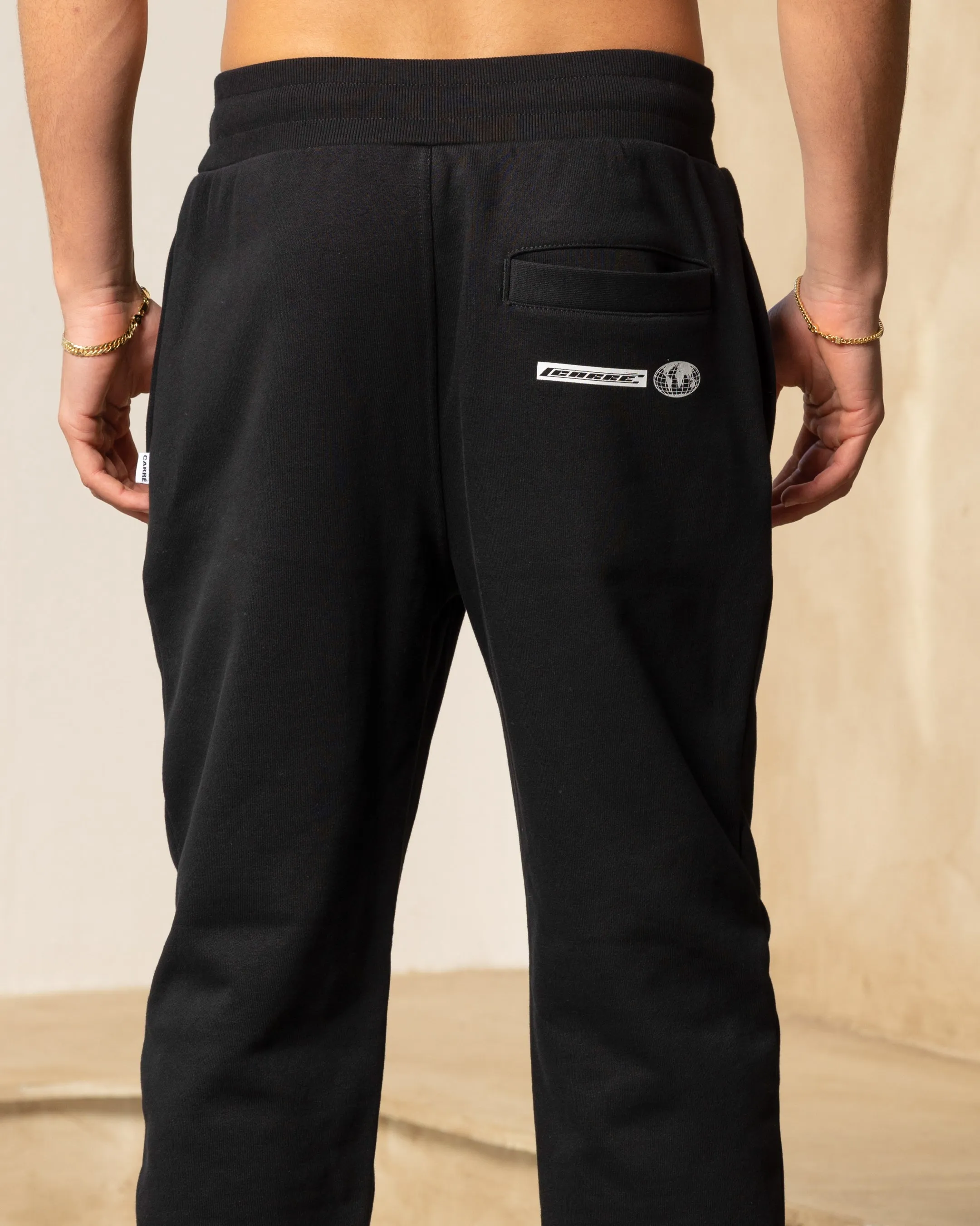 Carre Revolution Baggy Sweatpants Black