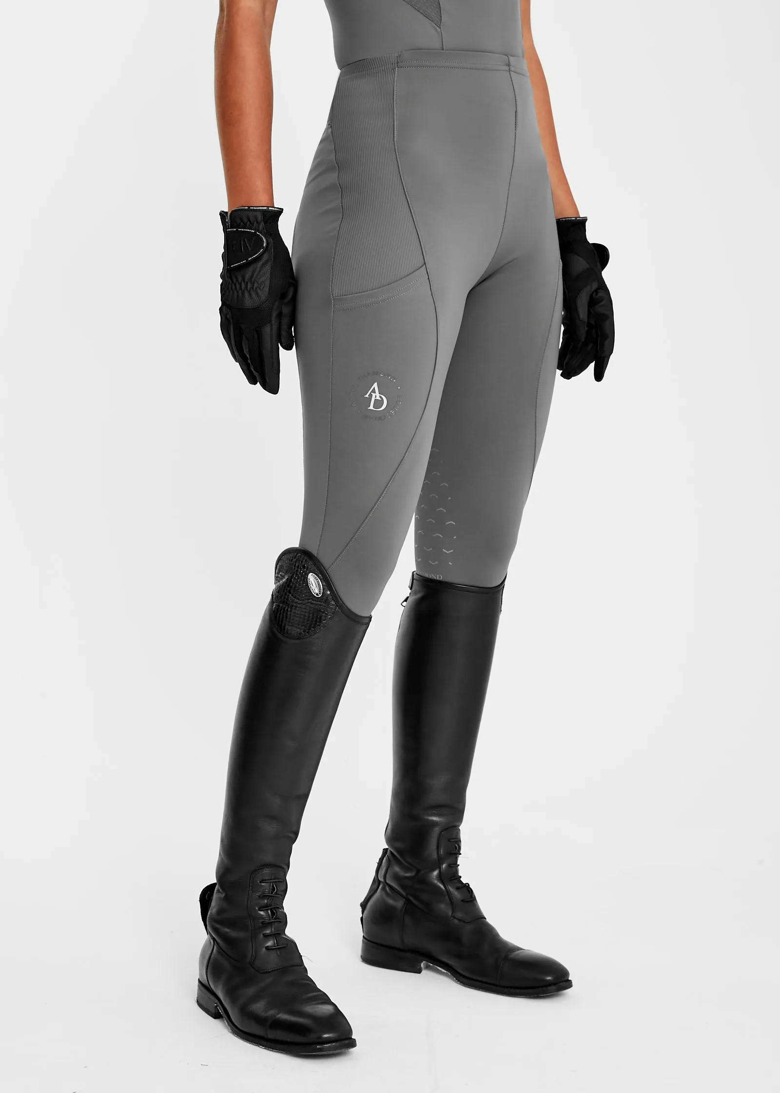 Charcoal Icon Riding Leggings