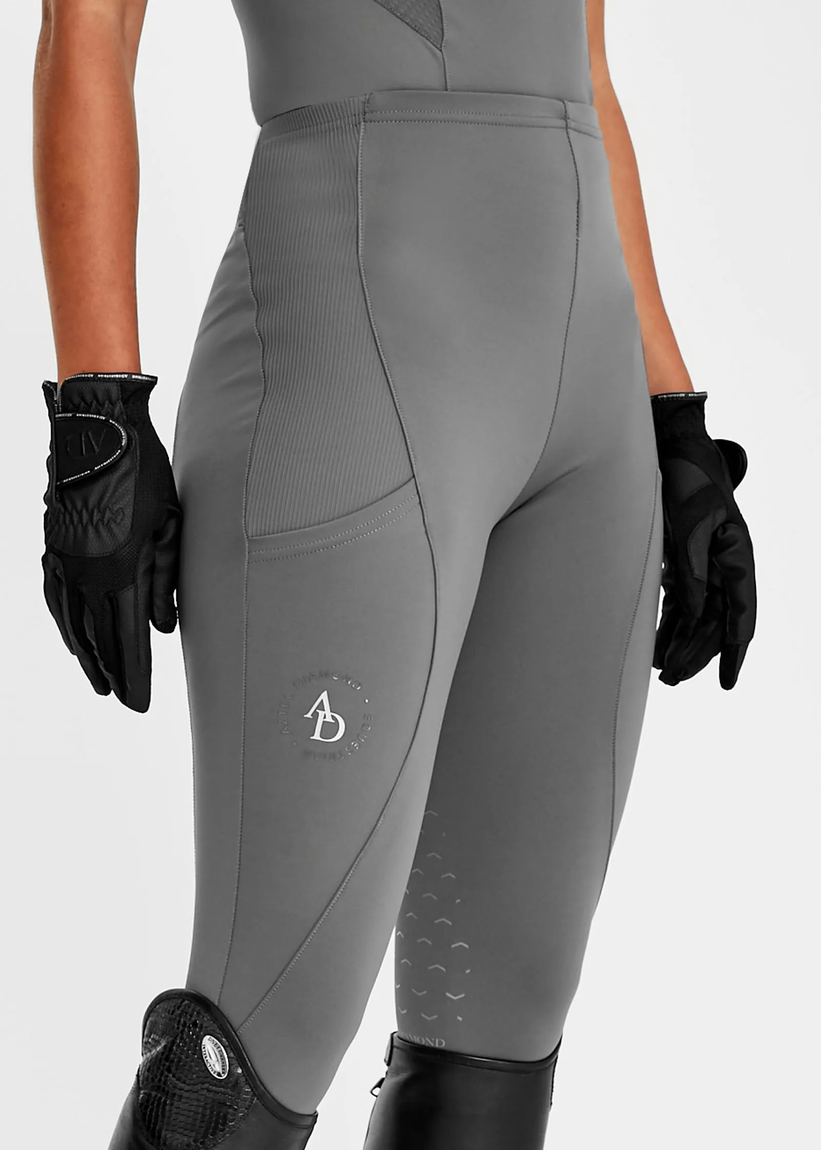 Charcoal Icon Riding Leggings