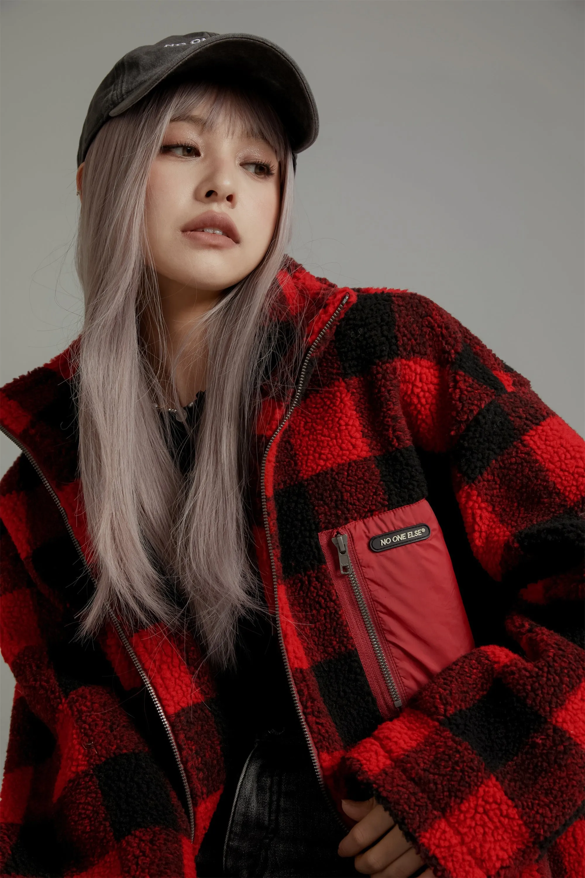 Classic Check Fleece Zip-Up Jacket