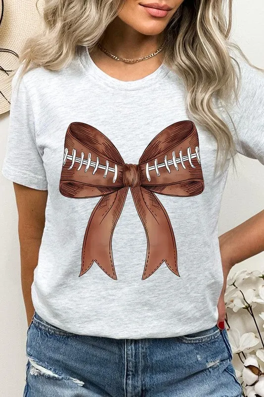 Coquette Football Bow Graphic T Shirts 🏈