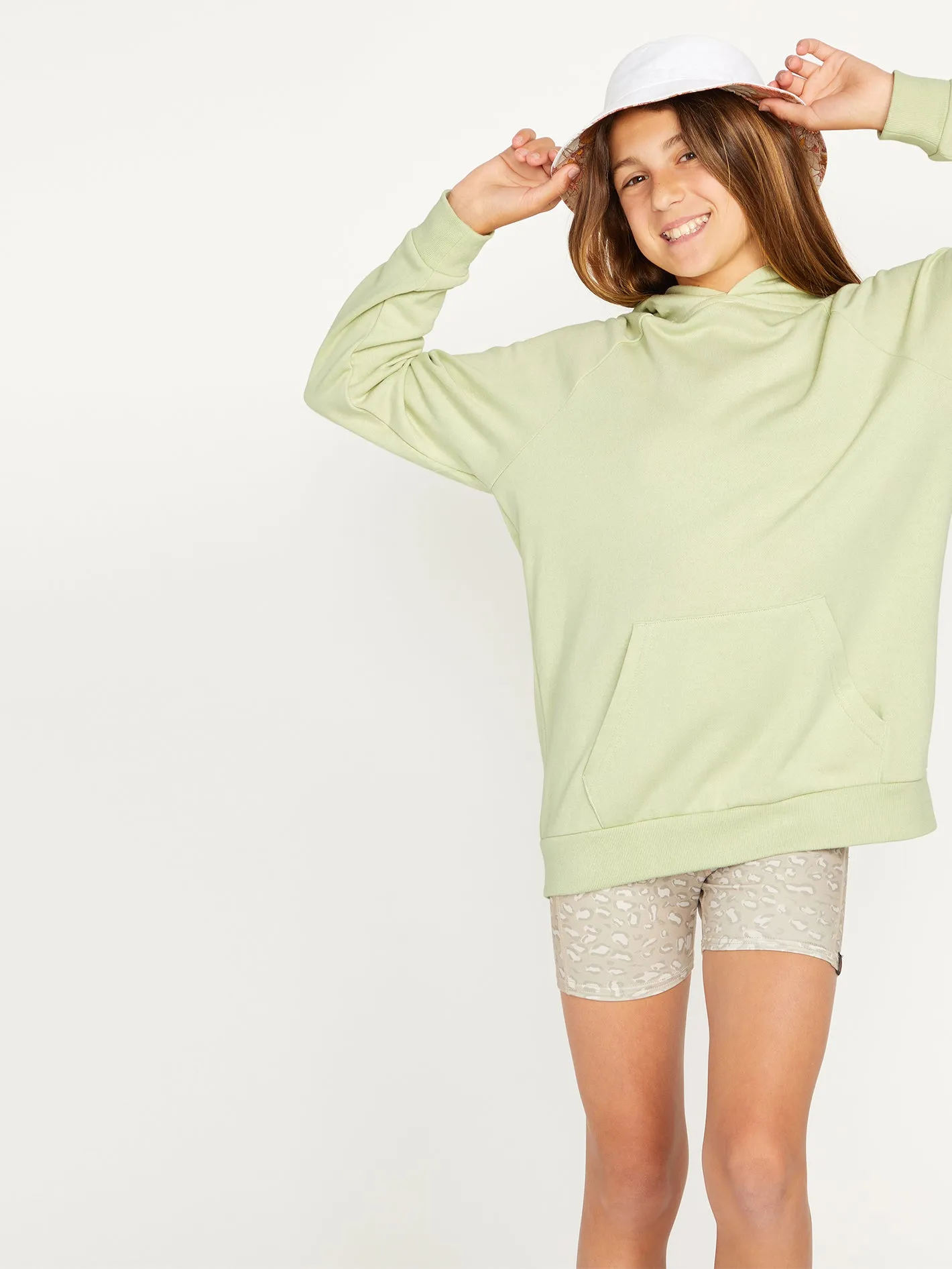 Girls Truly Stoked Boyfriend Pullover - Sage