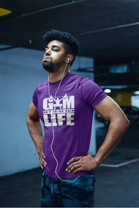 Gym T shirts Slogan 'Gym Life'