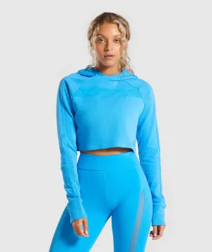 Gymshark Move Cropped Hoodie - Blue