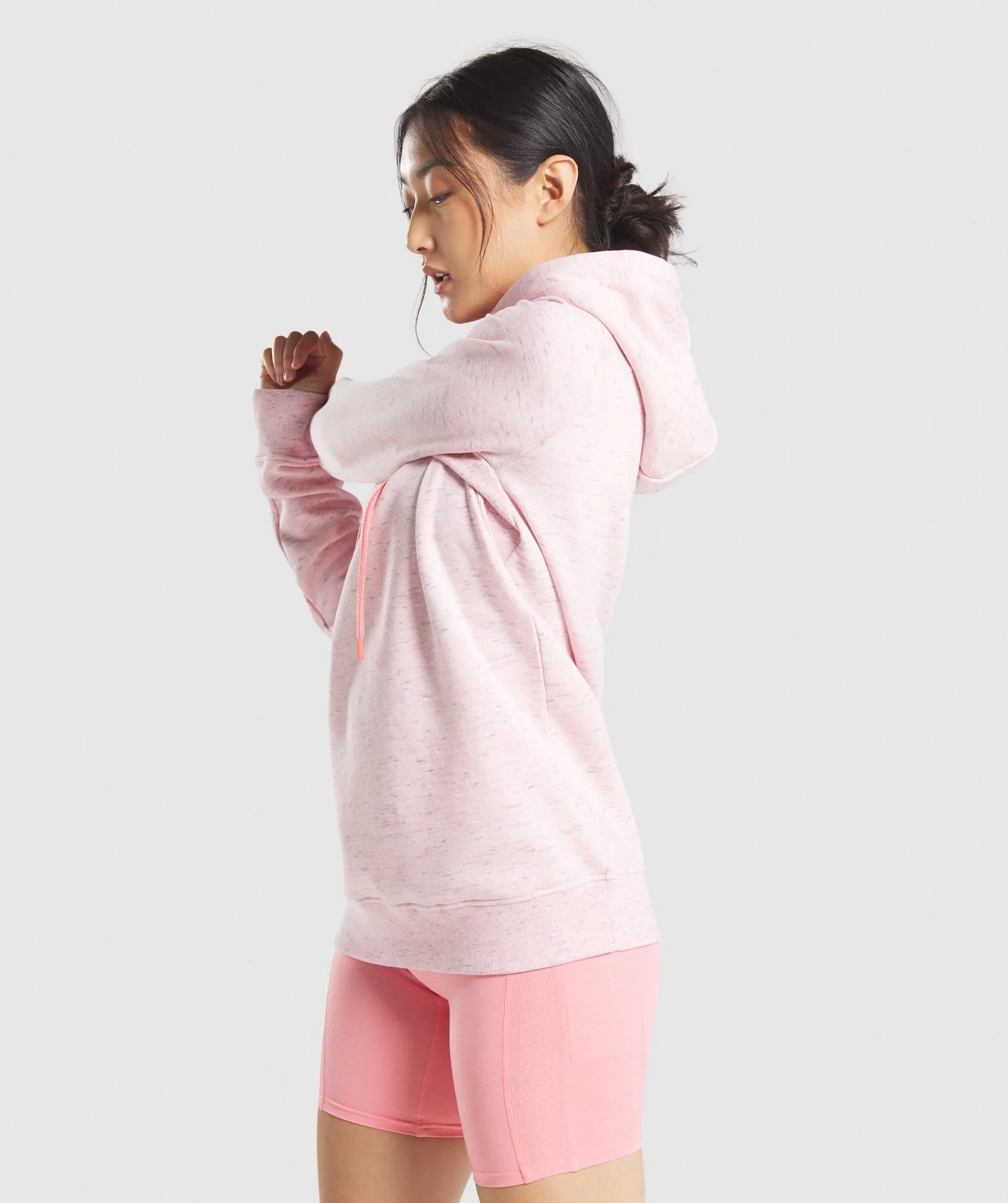 Gymshark Sol Lift Oversized Hoodie - Coral Marl