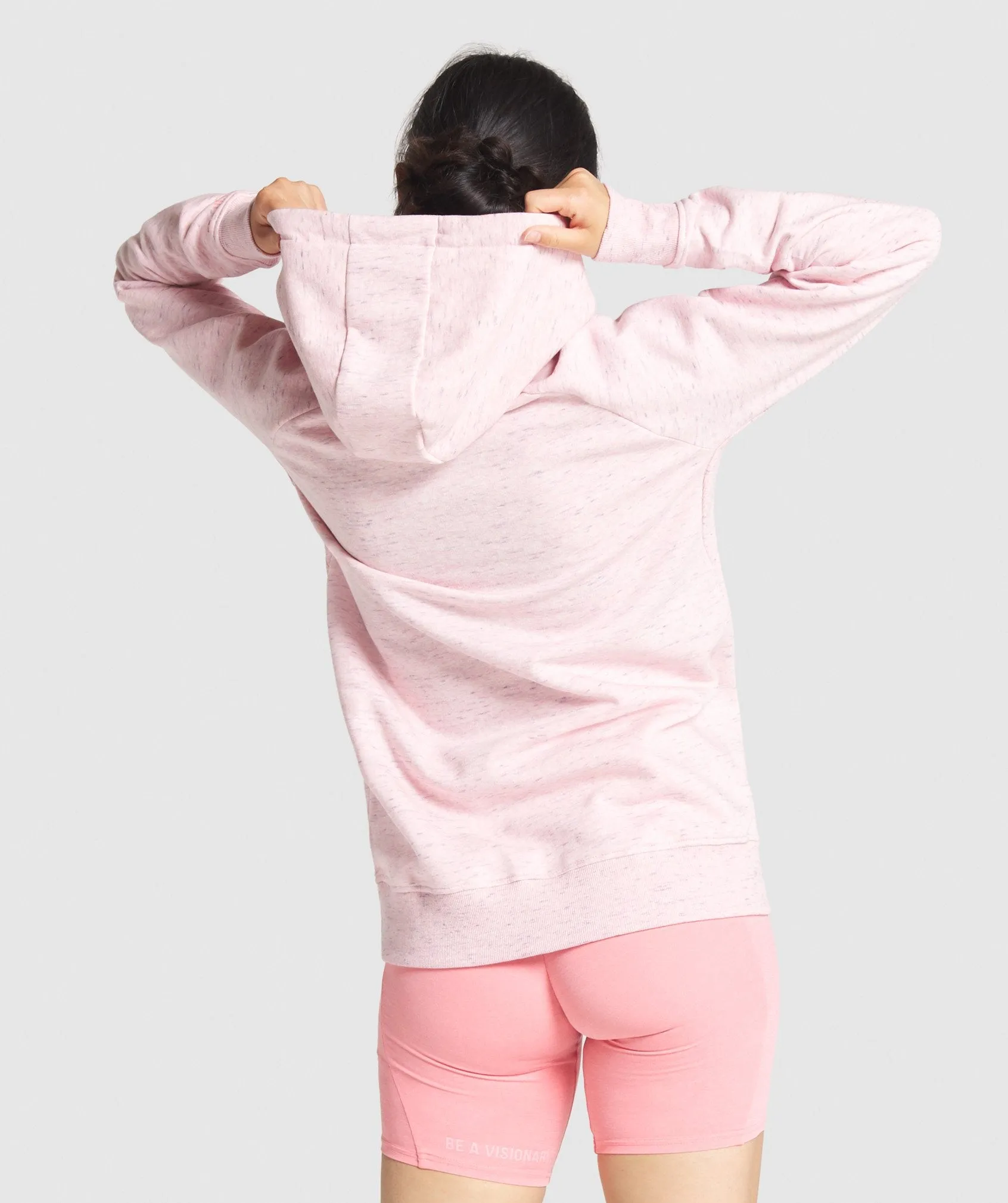 Gymshark Sol Lift Oversized Hoodie - Coral Marl