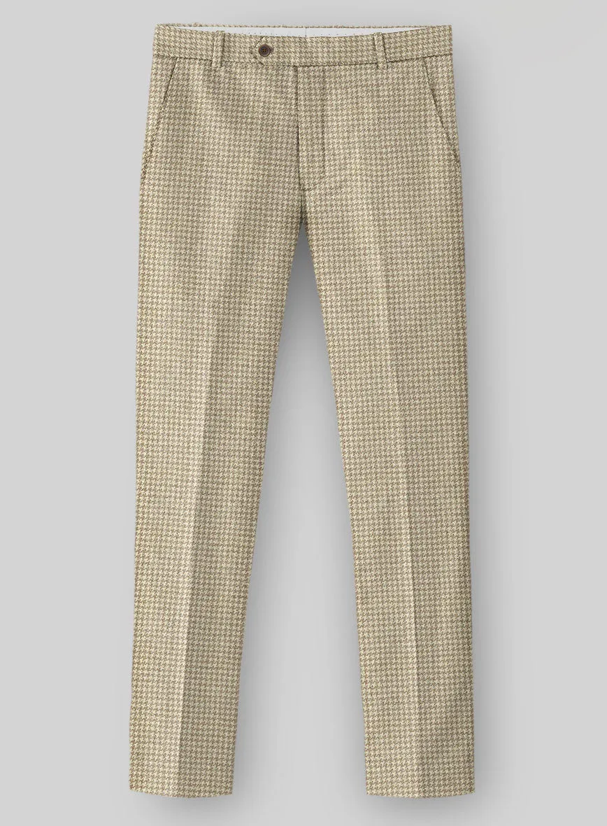 Highlander Heavy Beige Houndstooth Tweed Suit