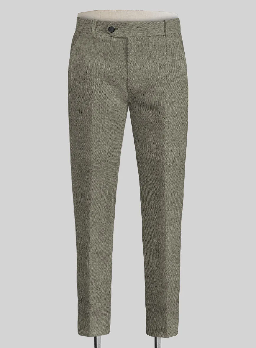 Italian Muted Green Linen Suit