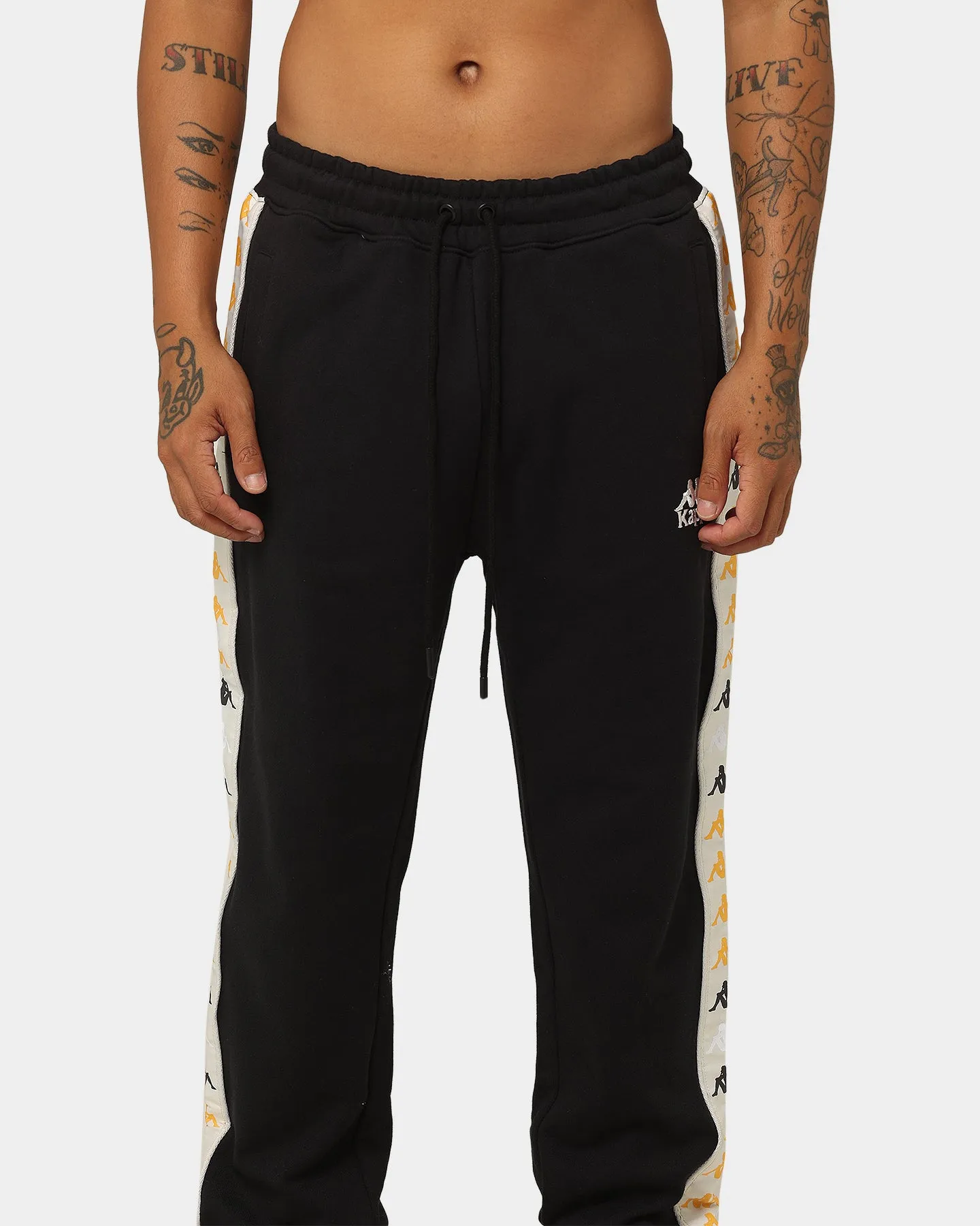 Kappa 222 Banda Alanz Pants Black Smoke/Grey