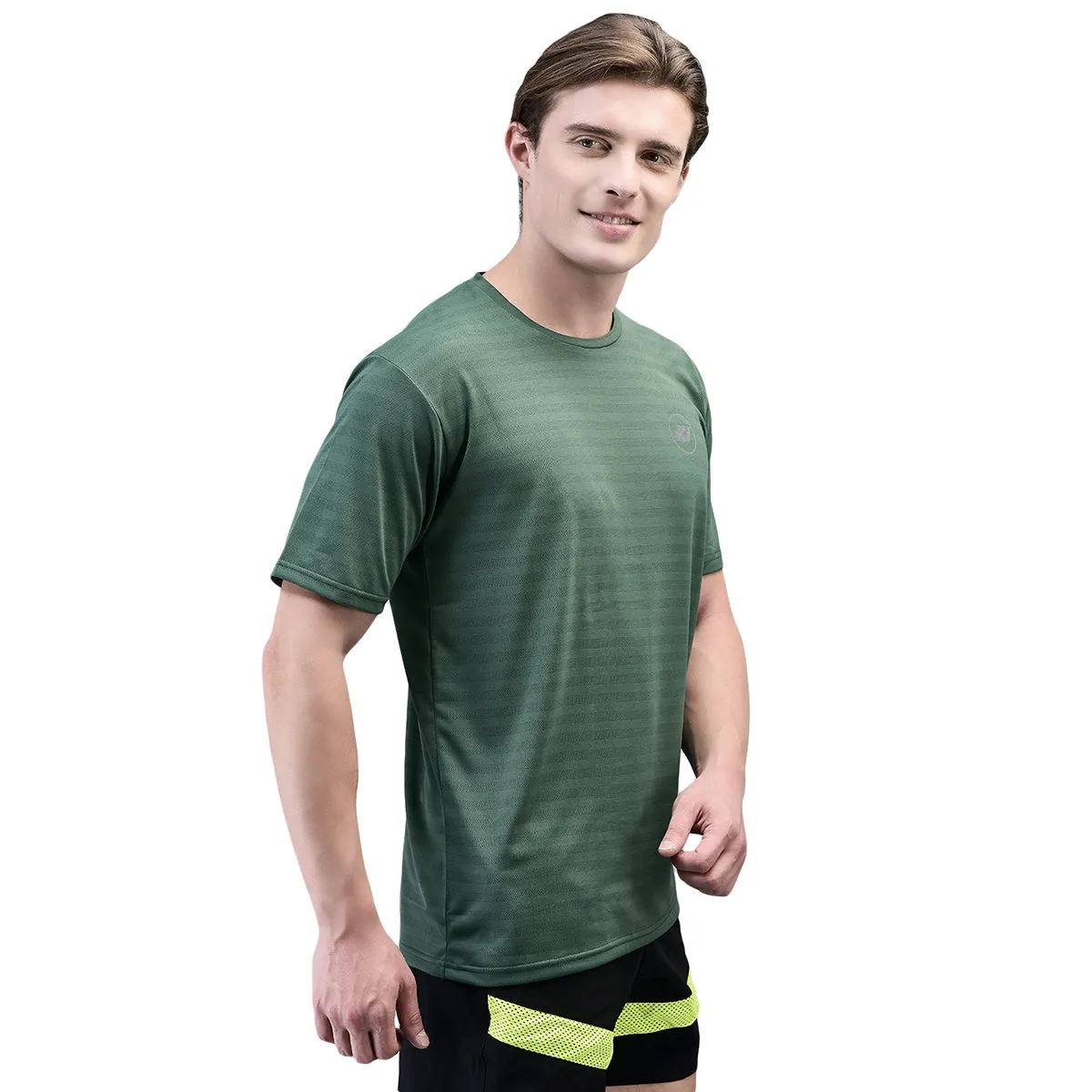 KI Dry Fit Dark Green Active Wear T-Shirts - Performance Gear for Gym Enthusiasts and Outdoor Athletes