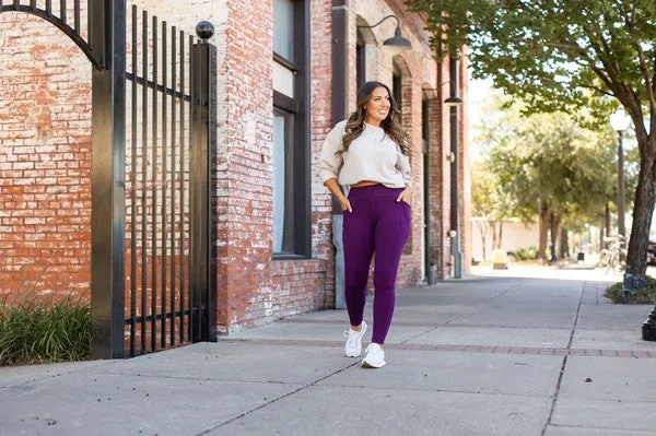 Kinsley Full Length Purple Leggings