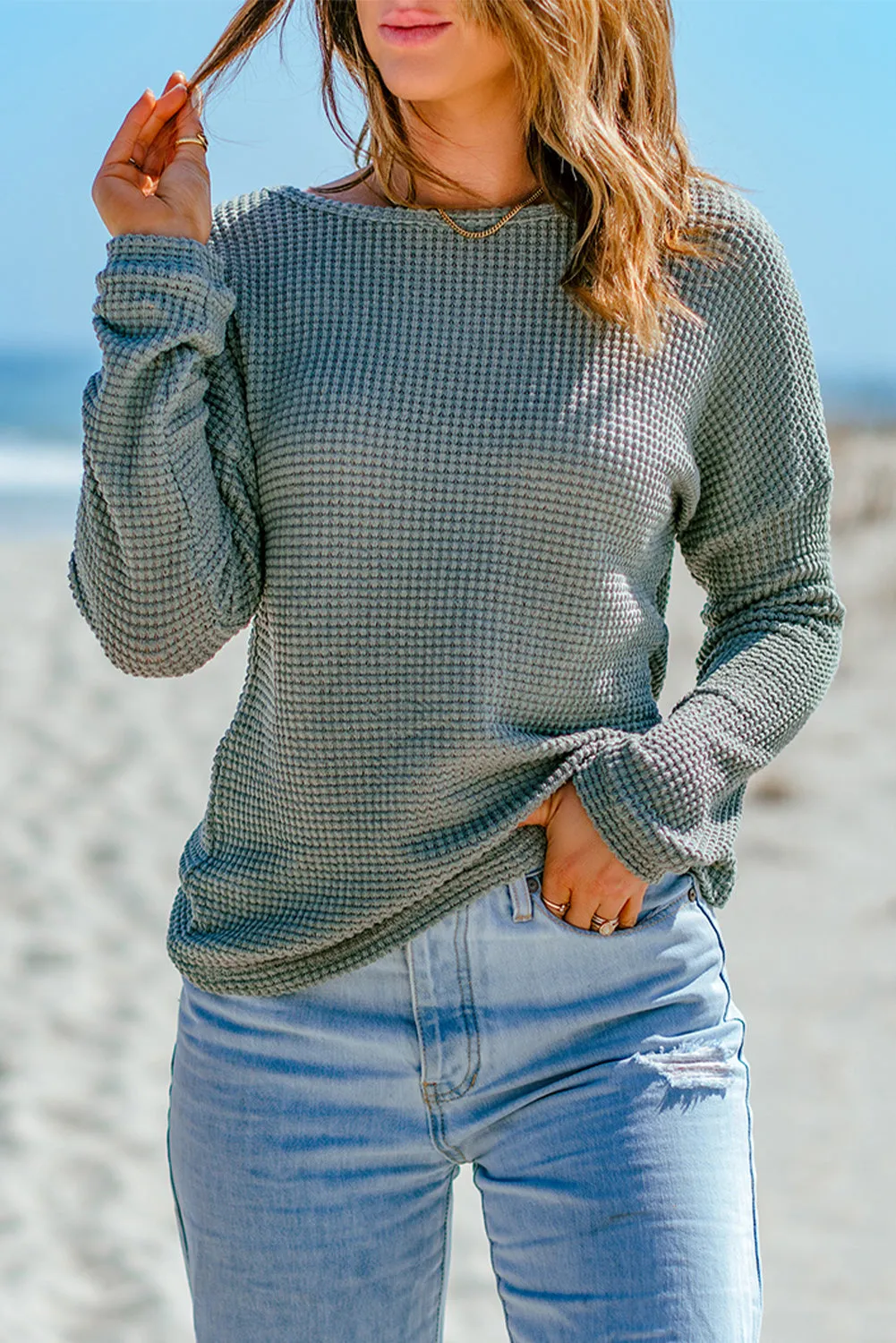 Knit Drop Shoulder Top