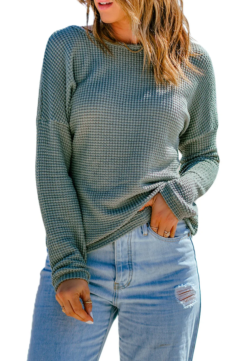 Knit Drop Shoulder Top