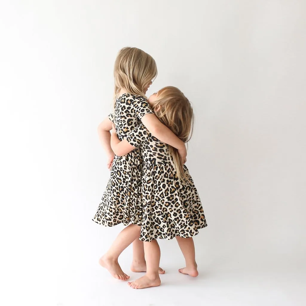 Lana Leopard Tan Twirl Dress