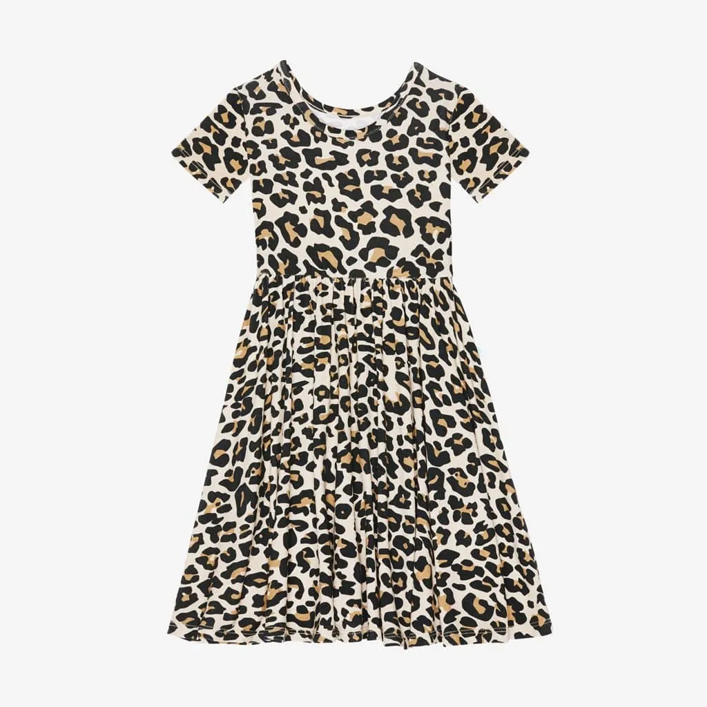 Lana Leopard Tan Twirl Dress