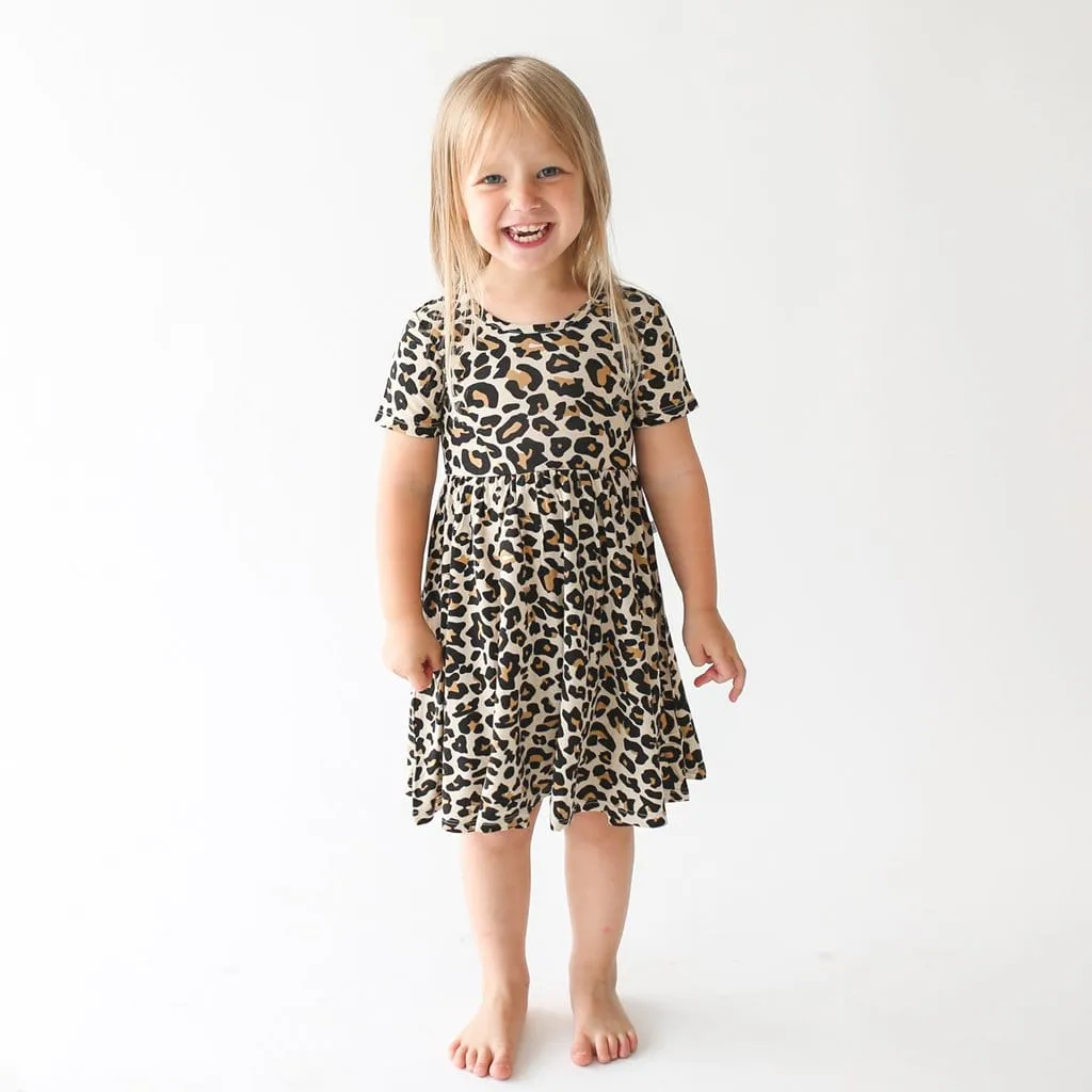 Lana Leopard Tan Twirl Dress