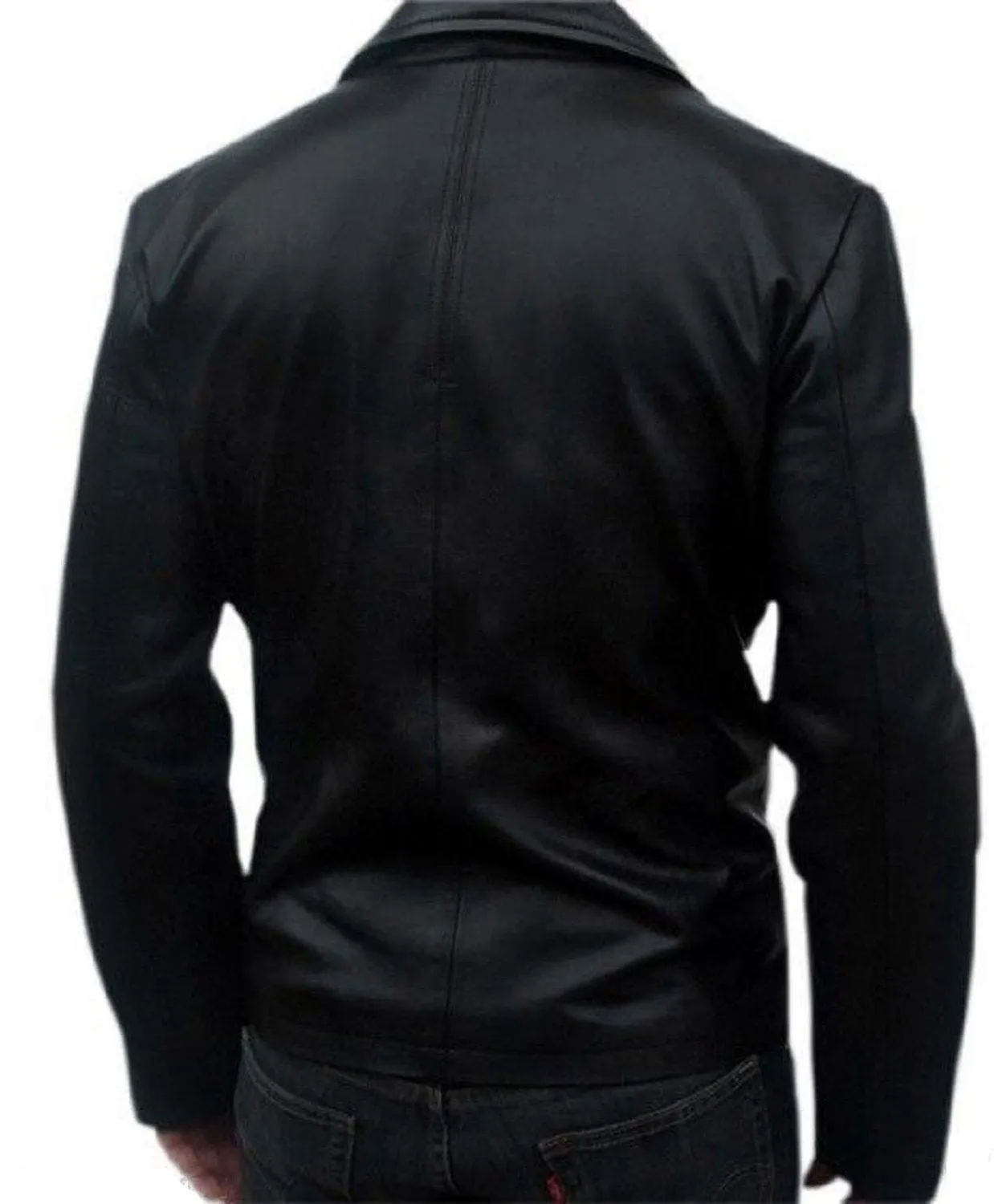 Leather Jackets Hub Mens Genuine Lambskin Leather Jacket (Black, Aviator Jacket) - 1501267