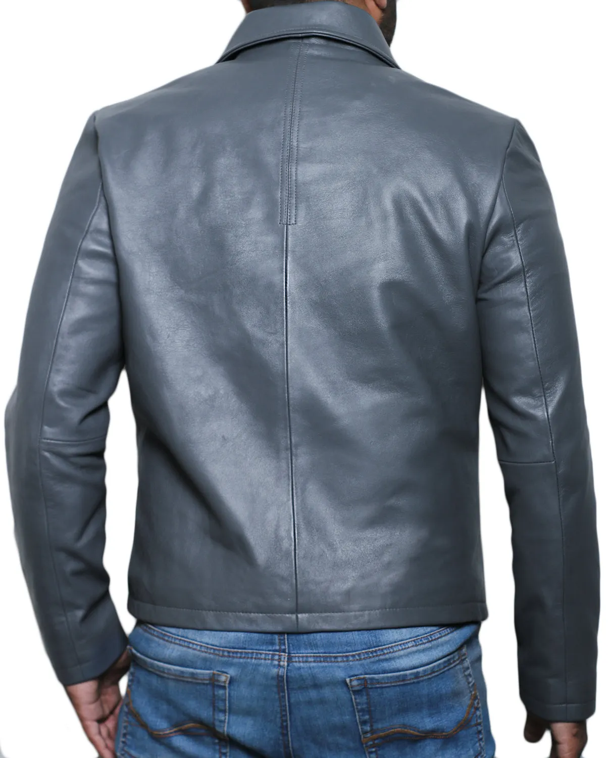 Leather Jackets Hub Mens Genuine Lambskin Leather Jacket (Black, Aviator Jacket) - 1501267