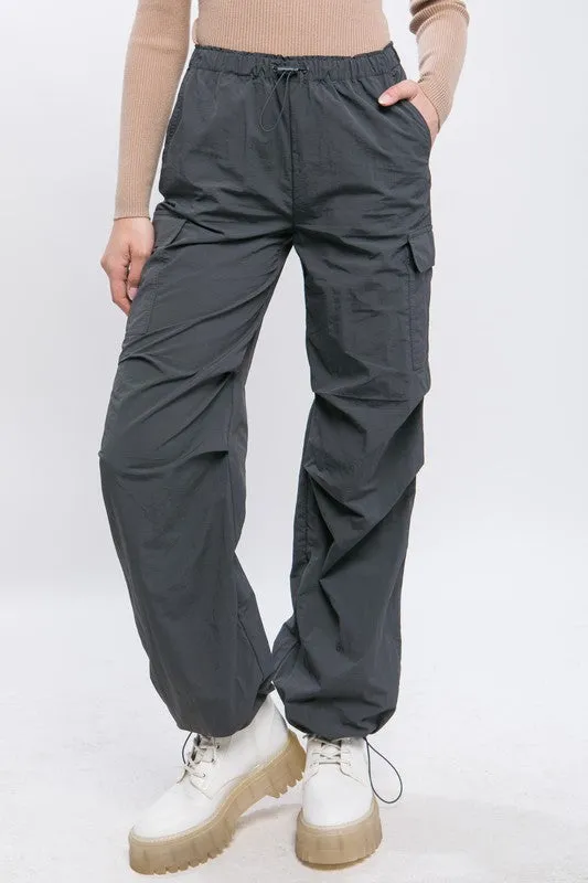 Lena Loose Fit Parachute Cargo Pants // 5 COLORS