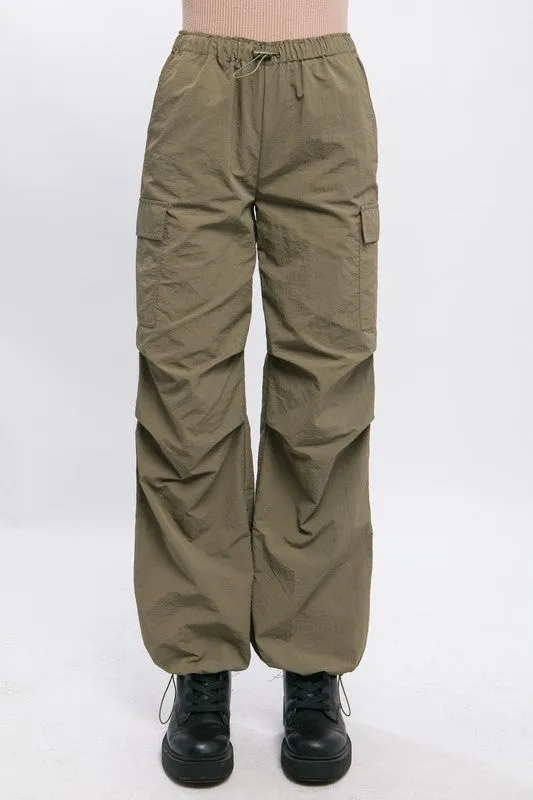 Lena Loose Fit Parachute Cargo Pants // 5 COLORS