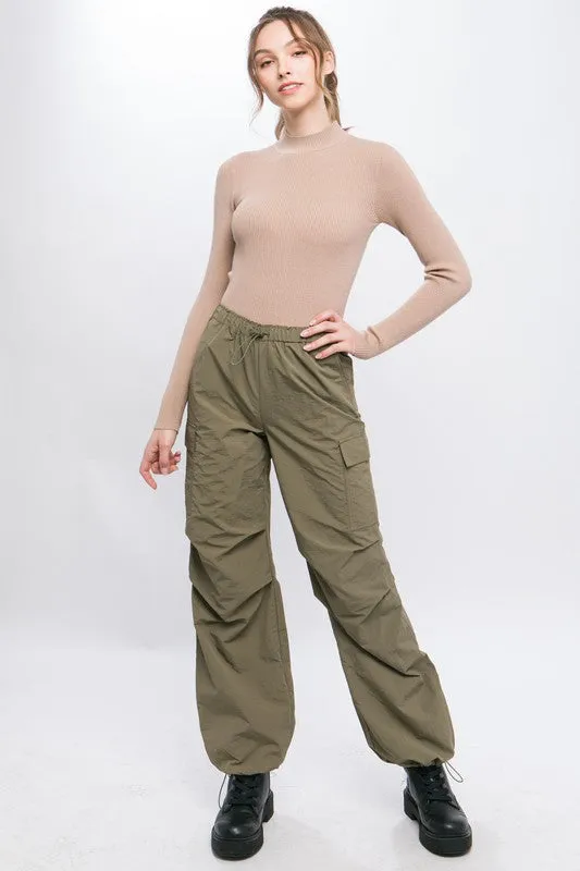 Lena Loose Fit Parachute Cargo Pants // 5 COLORS