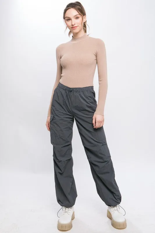 Lena Loose Fit Parachute Cargo Pants // 5 COLORS