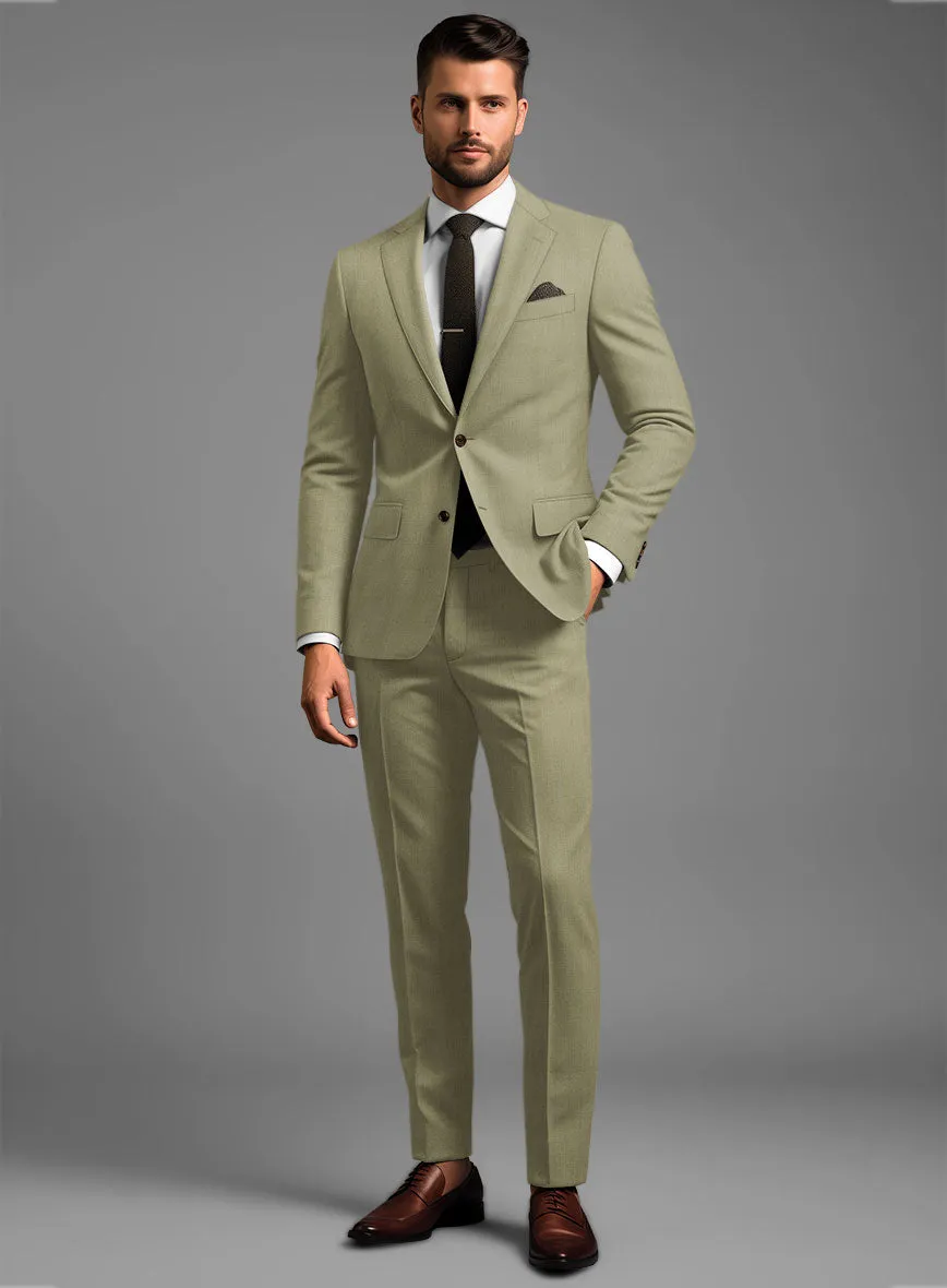 Marco Stretch Dark Khaki Wool Suit