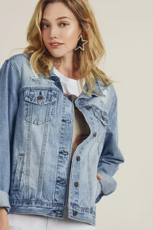 Medium Wash Classic Denim Jacket