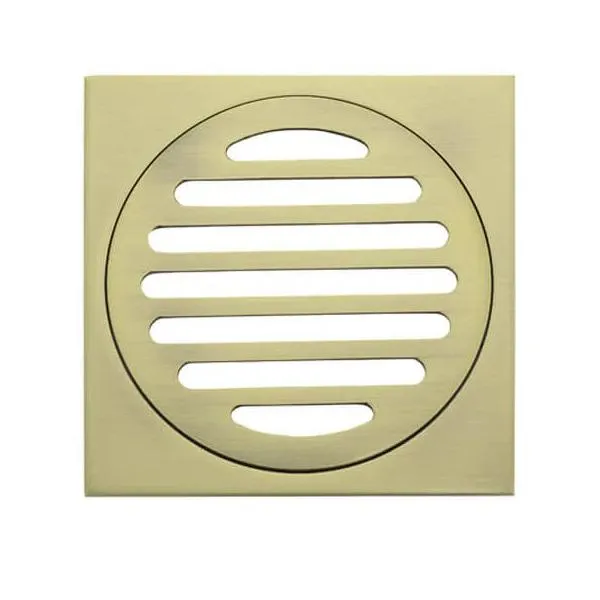 Meir Square Floor Grate Shower Drain 100mm Outlet - Tiger Bronze