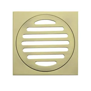 Meir Square Floor Grate Shower Drain 100mm Outlet - Tiger Bronze