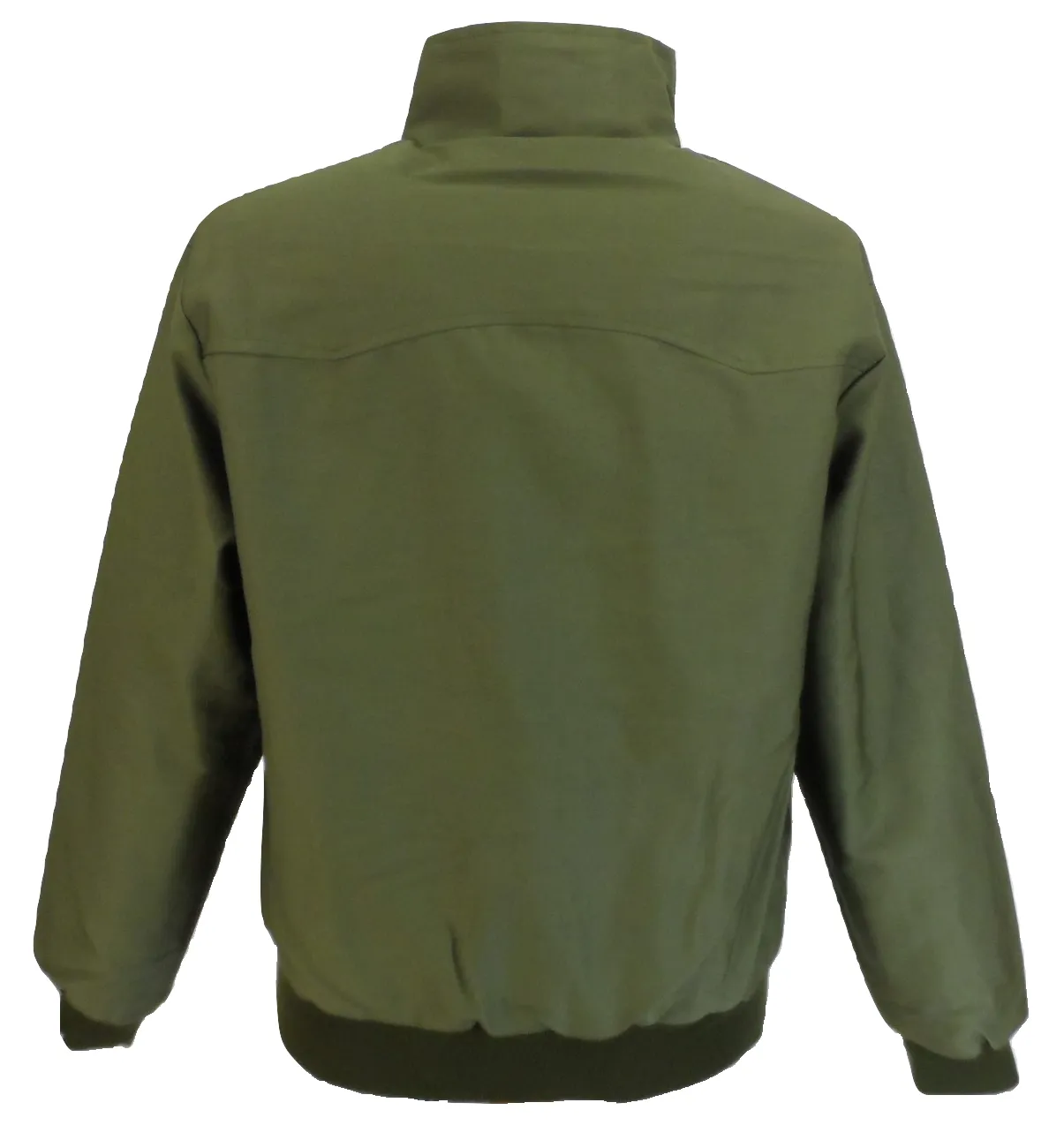 Mens Olive Green Retro Mod Classic Harrington Jacket