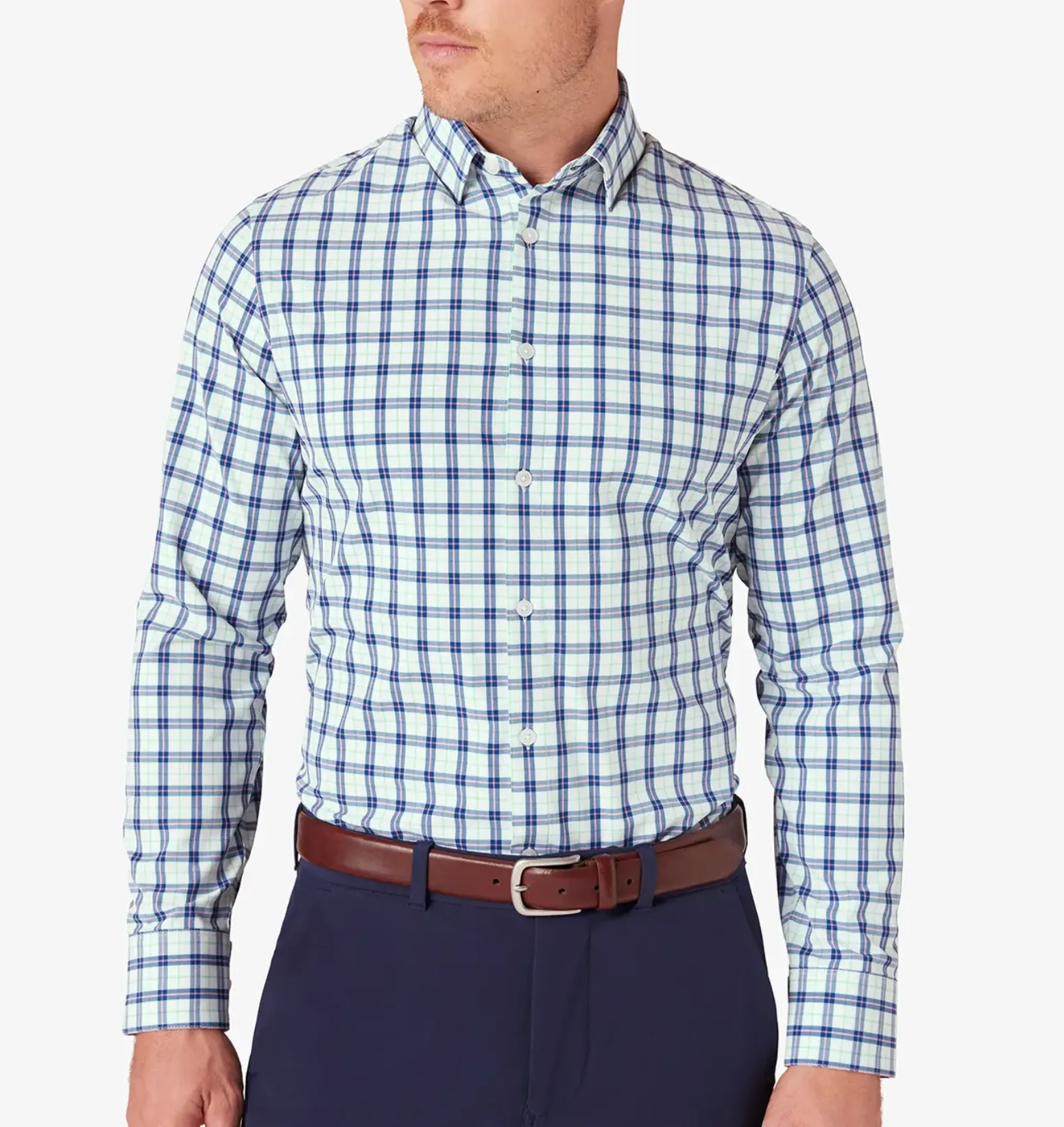 Mizzen   Main Leeward Dress Shirt Watershed Plaid