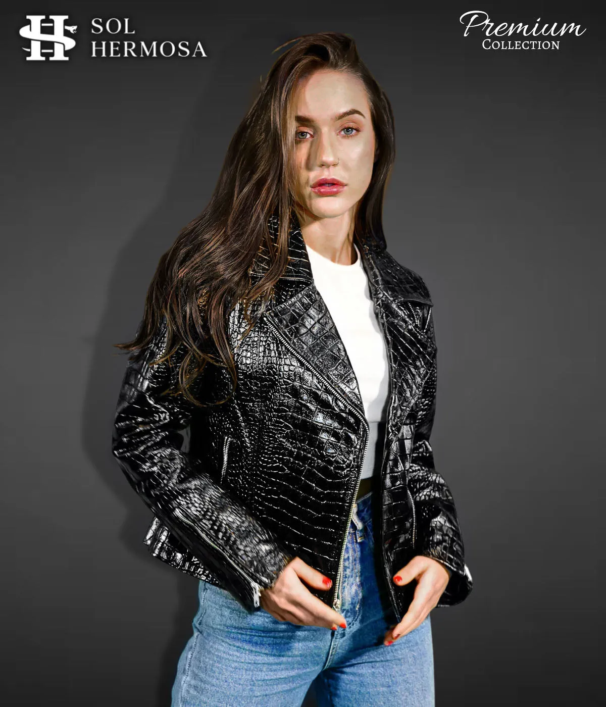 Moto Leather Jacket For Women - Athena