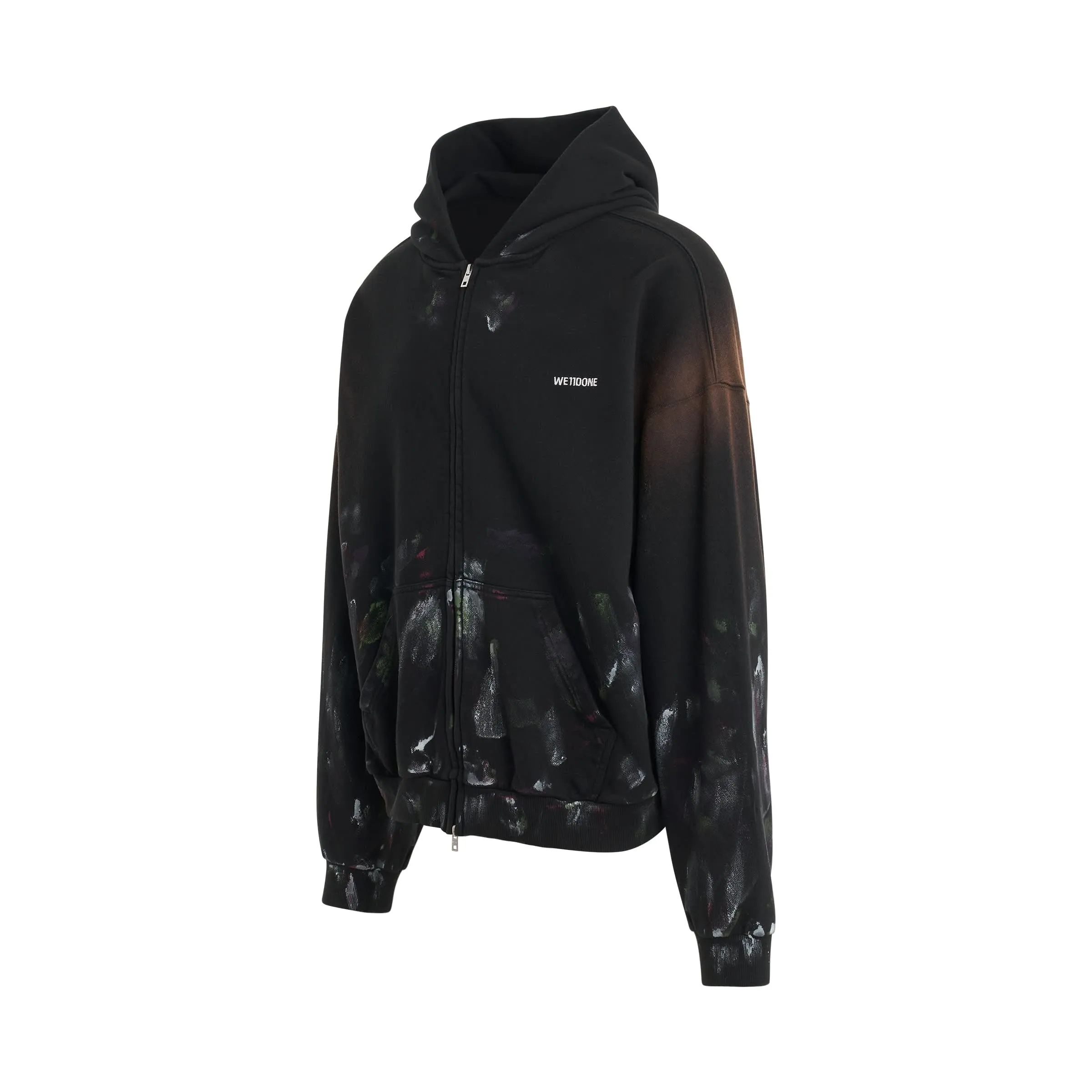 Multi-Coloured Panted Hoodie in Black