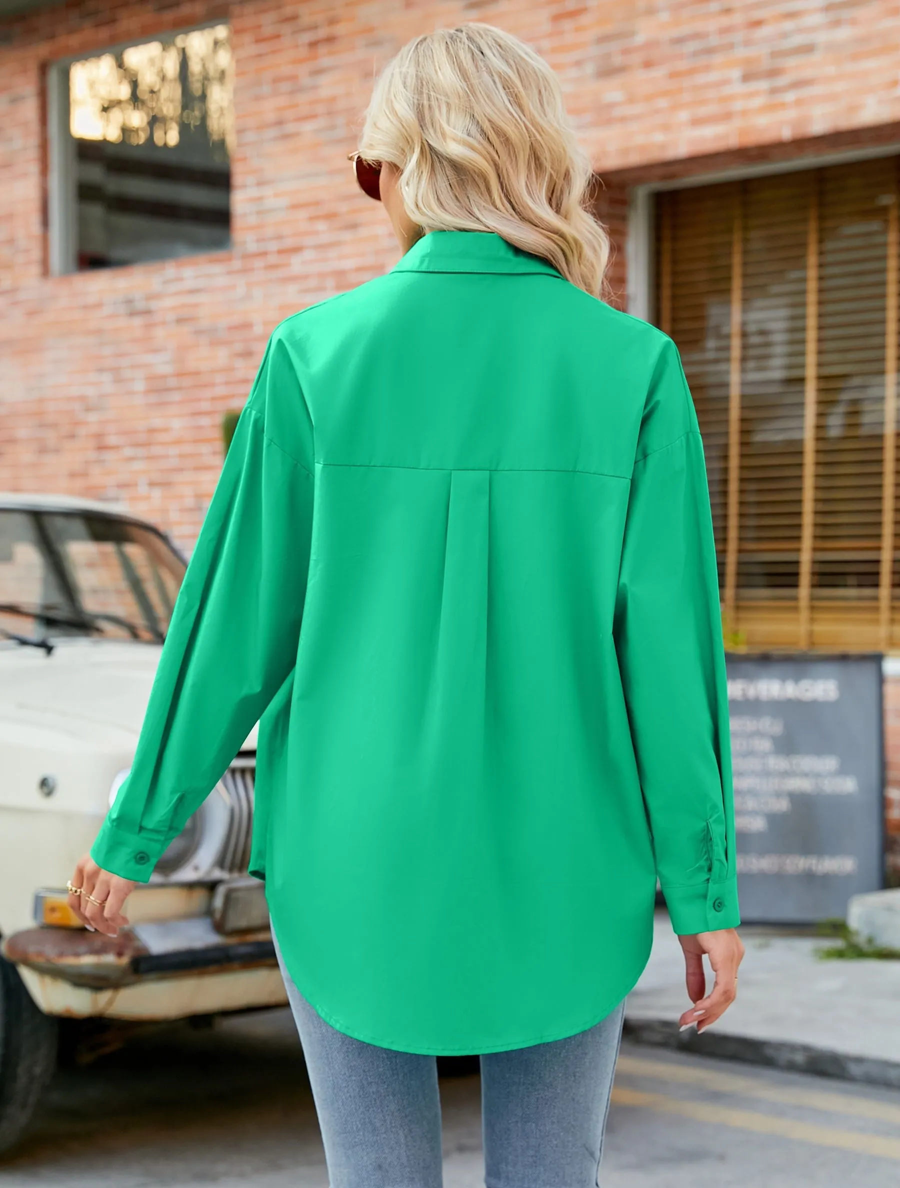 Mutig Cotton Green Shirt