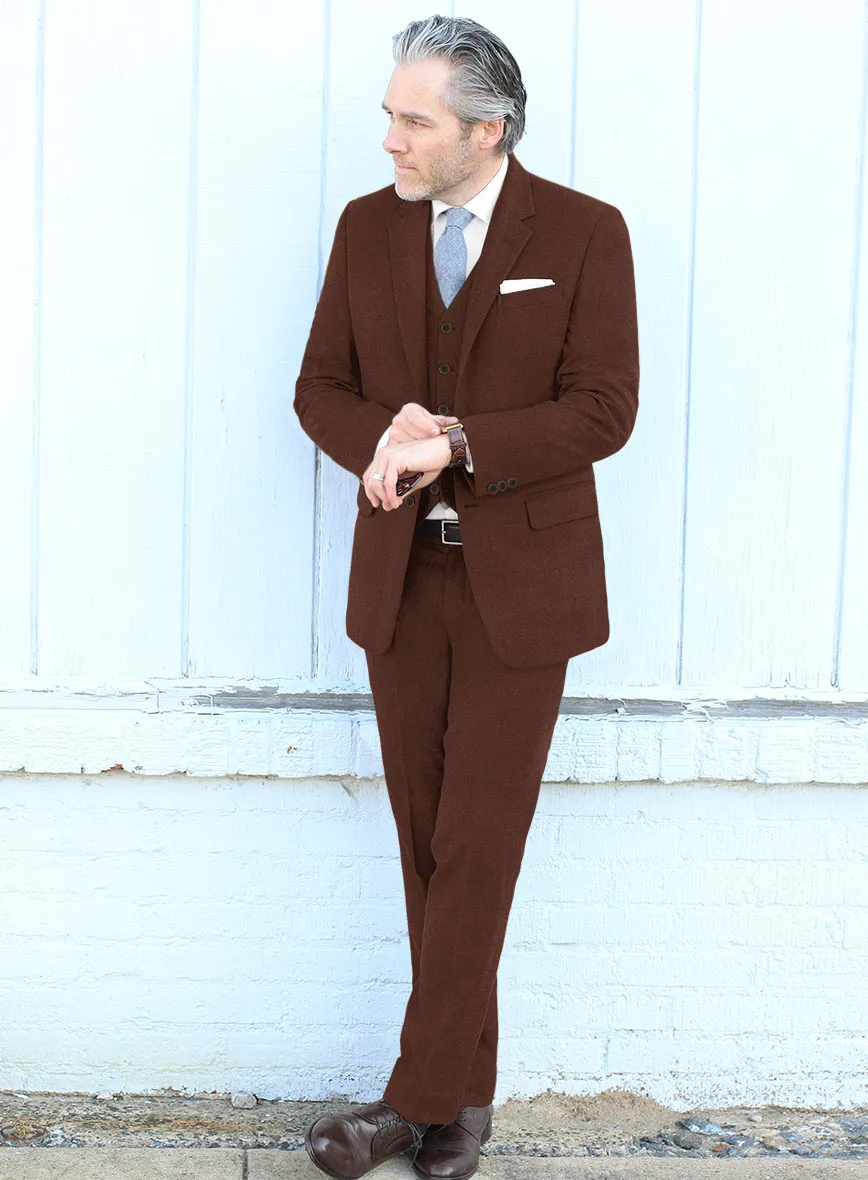 Naples Chestnut Tweed Suit