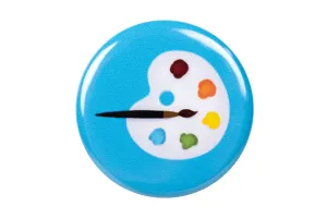 Paint Palette Button, Blue