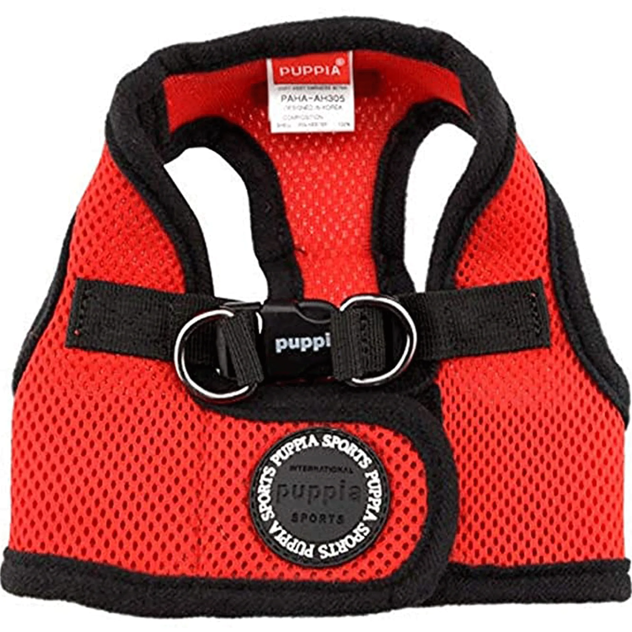 Puppia Red Soft Step-In Harness Vest B